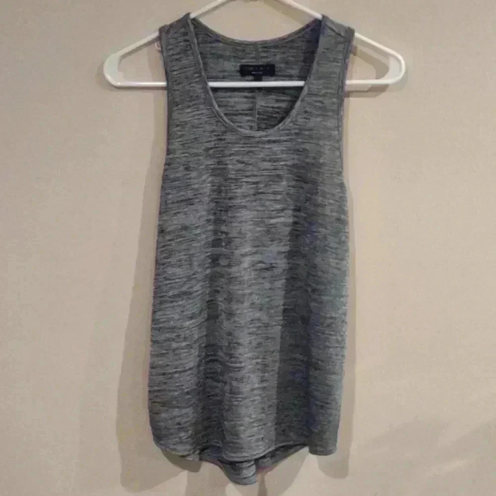 Rag & Bone Silver/black Metallic Tank top size‎ small
